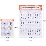 Beschichtetes Papier Saxophon-Griff-Akkorddiagramme Saxophon-Übungsfigur – Bild 2