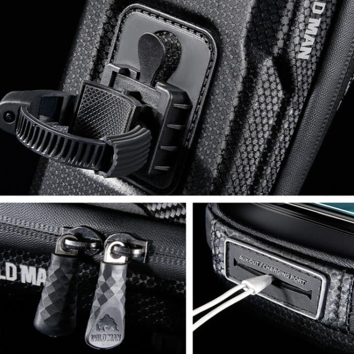 WILD MAN E16 EVA-Hartschalen-Lenkertasche mit Touchscreen, Fahrradausrüstung, E16 – Bild 7