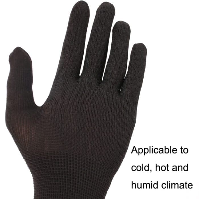 2 Stück Anfänger-Gitarren-Übungshandschuh aus Nylon, verschleißfest, rutschfest, für die linke Hand, Größe:, Small, Medium, Large – Bild 3