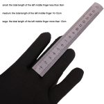 2 Stück Anfänger-Gitarren-Übungshandschuh aus Nylon, verschleißfest, rutschfest, für die linke Hand, Größe:, Small, Medium, Large – Bild 4