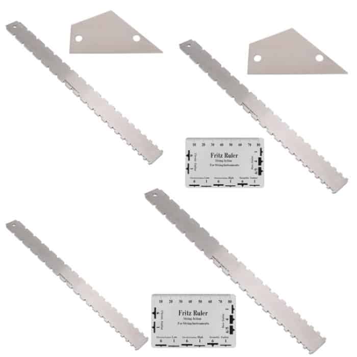 GNR3 Edelstahl-Maßlineal für Bassgitarrenhals, Stil:, Double Teeth, Double Teeth+String High Ruler, Double Teeth+Leveling Ruler, Double Teeth+Leveling Ruler+String High Ruler – Bild 2