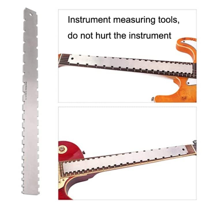 GNR3 Edelstahl-Maßlineal für Bassgitarrenhals, Stil:, Double Teeth, Double Teeth+String High Ruler, Double Teeth+Leveling Ruler, Double Teeth+Leveling Ruler+String High Ruler – Bild 5