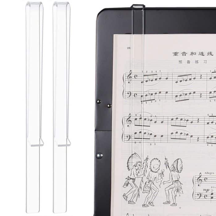 1 Paar PJ1226 Music Spectrum Clipplane Tabulatur-Clip Musik-Song-Clip, Transparent – Bild 1