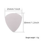 10 Stück Daumenfinger Metall Edelstahl Bayse Gitarrenpaddel, Steel Bayse Guitar Paddles – Bild 3