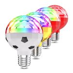 ZQMQD-001 6 LEDs Buntes rotierendes Licht Home Magic Ball Atmosphärenlicht, Spezifikation:, Black White, Gold, Red, Full Red Light, White+Universal Holder, White+Insert Holder, Gold+Universal Holder, Gold+Insert Holder, Red+Universal Holder... – Bild 2