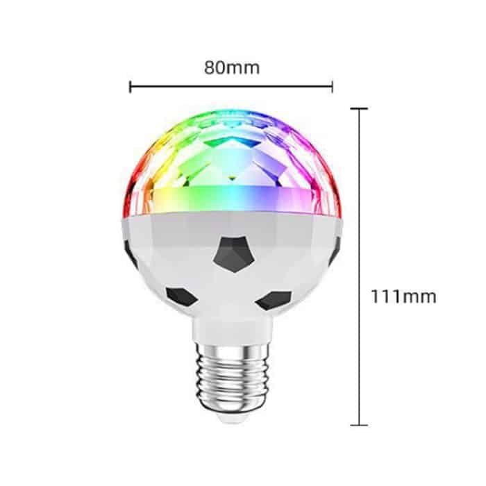 ZQMQD-001 6 LEDs Buntes rotierendes Licht Home Magic Ball Atmosphärenlicht, Spezifikation:, Black White, Gold, Red, Full Red Light, White+Universal Holder, White+Insert Holder, Gold+Universal Holder, Gold+Insert Holder, Red+Universal Holder... – Bild 3