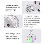 ZQMQD-001 6 LEDs Buntes rotierendes Licht Home Magic Ball Atmosphärenlicht, Spezifikation:, Black White, Gold, Red, Full Red Light, White+Universal Holder, White+Insert Holder, Gold+Universal Holder, Gold+Insert Holder, Red+Universal Holder... – Bild 4