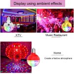ZQMQD-001 6 LEDs Buntes rotierendes Licht Home Magic Ball Atmosphärenlicht, Spezifikation:, Black White, Gold, Red, Full Red Light, White+Universal Holder, White+Insert Holder, Gold+Universal Holder, Gold+Insert Holder, Red+Universal Holder... – Bild 5