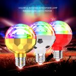 ZQMQD-001 6 LEDs Buntes rotierendes Licht Home Magic Ball Atmosphärenlicht, Spezifikation:, Black White, Gold, Red, Full Red Light, White+Universal Holder, White+Insert Holder, Gold+Universal Holder, Gold+Insert Holder, Red+Universal Holder... – Bild 6