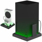 Für Xbox Series X S Charging Cooling Fan Base RGB Colorful Light Charger Bracket