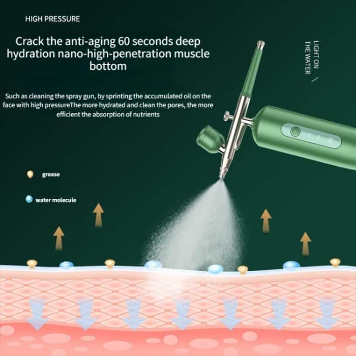 Handheld Home Sprayer Gesicht Hochdruck Sauerstoff Hydration Beauty Instrument, 2133 Green – Bild 5