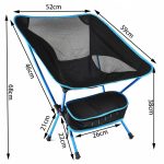Outdoor Camping Lounge Beach Tragbarer Klappstuhl, Folding Chair – Bild 3