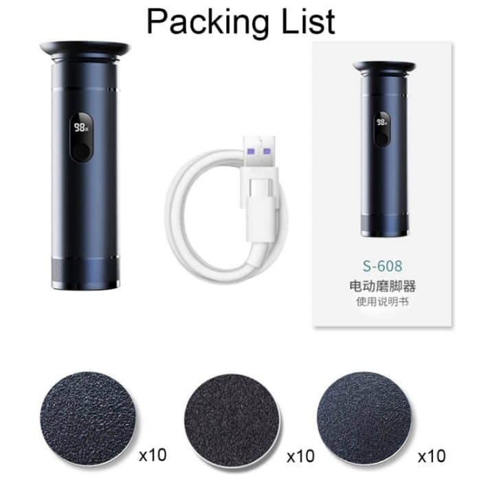 S-608 Smart Digital Display USB-Ladefußschleifer Peeling Elektrische Pediküre – Bild 6