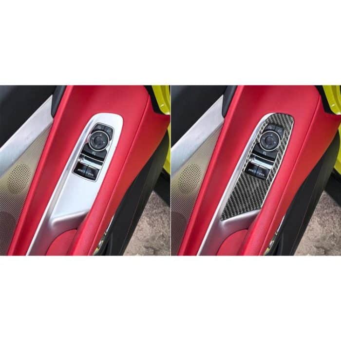 For Chevrolet Corvette C8 2pcs /Set Left-Hand Drive Lift Button Decorative Sticker, Left-Hand Drive – Bild 5