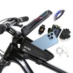 WILD MAN XT2 1L Fahrrad-EVA-Hartschale, wasserdichte Handy-Touchscreen-Beam-Tasche, XT2(Twill), XT2(Solar) – Bild 2