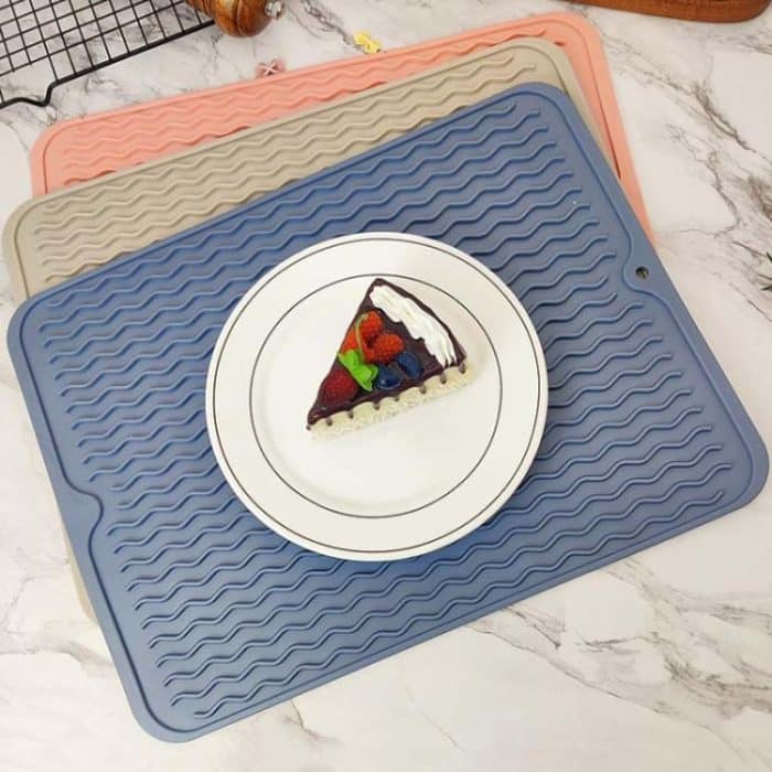 TPR verdickte Thermal Pad Wave Pattern Drain Anti-Rutsch-Matte, Khaki Pink, Khaki Gray, Khaki Blue – Bild 5