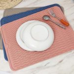 TPR verdickte Thermal Pad Wave Pattern Drain Anti-Rutsch-Matte, Khaki Pink, Khaki Gray, Khaki Blue – Bild 6