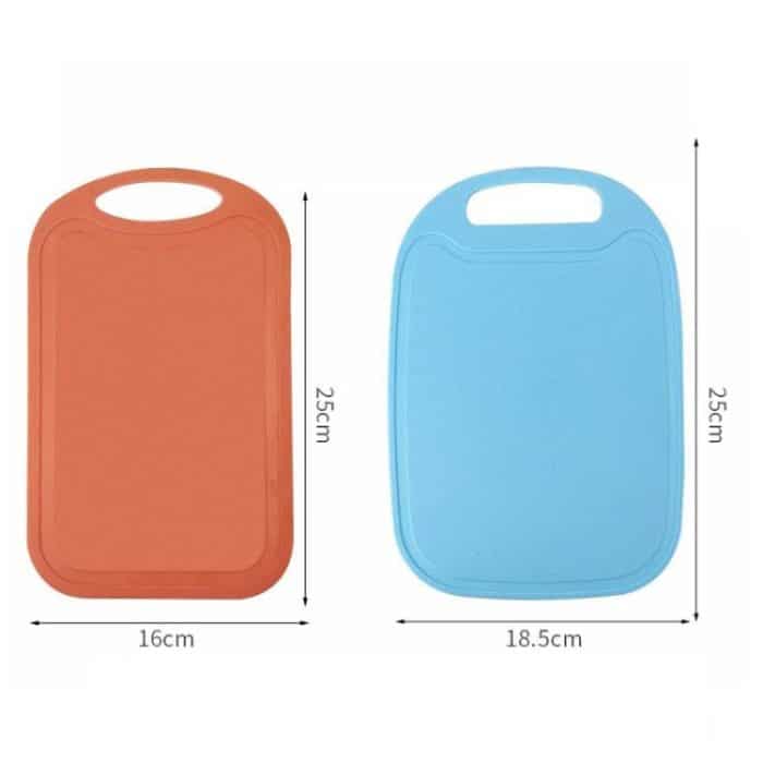 10 Stück rutschfestes Küchenschneidebrett aus Kunststoff, No. 2 Mud Gray, No. 2 Brown – Bild 2