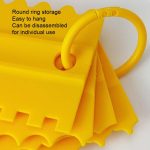 4 Stück/Set Kunststoff-Cremeschaber PP doppelseitiger Sägezahn-Kuchenglätter, 4 PCS / Set White, 4 PCS / Set Yellow, 4 PCS / Set Sky Blue, 4 PCS / Set Pink – Bild 5