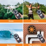 BT-100 Handanemometer Windgeschwindigkeit Windchill Temperaturmessgerät, BT-100 – Bild 5