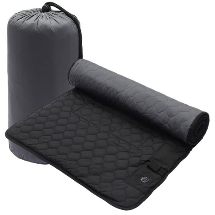 TBD0603041801A.jpg Winter USB wiederaufladbare Smart Sieben-Zonen-Heizung Anti-Kälte-Schlafsack-Pad, 198x62cm Black Gray, 198x62cm Blue Orange – Bild 1