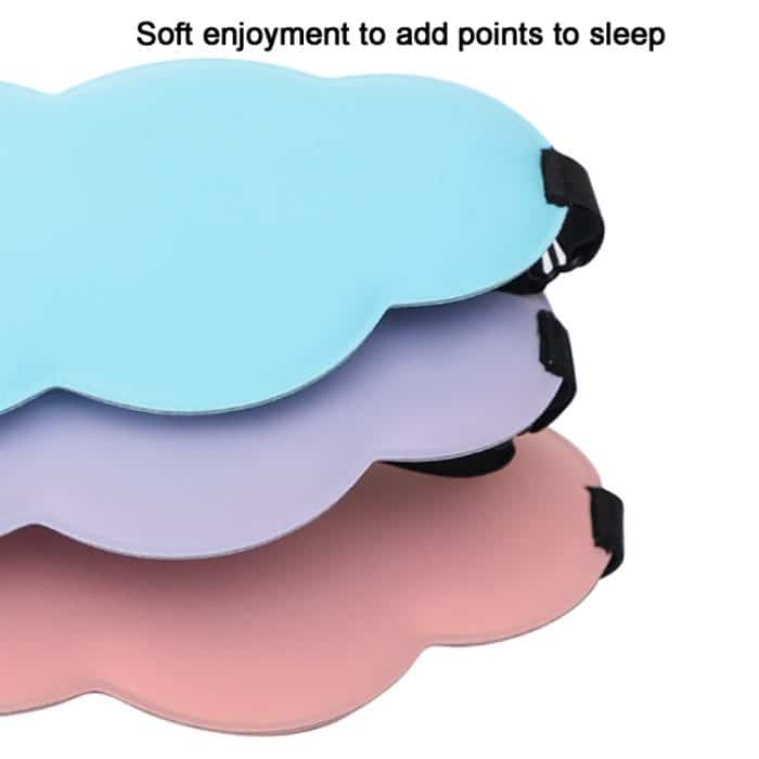 3D-Wolken-Augenmaske, Eisseide, langsamer Rückprall, Memory-Schaum, Schlafkomfort-Augenmaske, Cloud  Black, Cloud  Pink, Cloud Blue, Cloud Purple, Cloud  Green – Bild 2