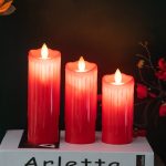 2 Stück elektronisches Kerzenlicht mit schwingendem Docht, Simulationskerzenlampe, 5x11cm, 5x13cm, 5x15cm – Bild 2