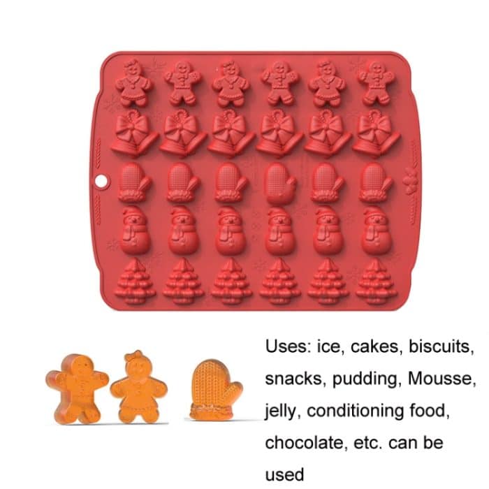 Weihnachtszubehör, Tropfen-Klebeform, Kuchen-Grill-Backwerkzeug, Farbe:, Green, Chocolate Color, Red – Bild 5