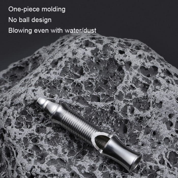 KS011 Edelstahl-Einrohr-Hochfrequenzpfeife für Survivor-Training im Freien – Bild 6