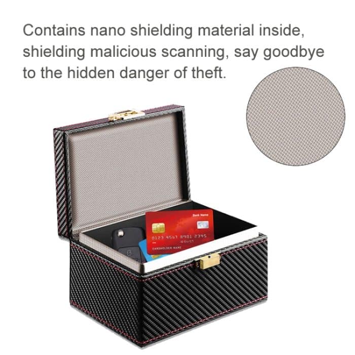 RFID-Signalabschirmbox, Autoschlüssel, Anti-Entmagnetisierung, Handybox, Carbon Fiber – Bild 4