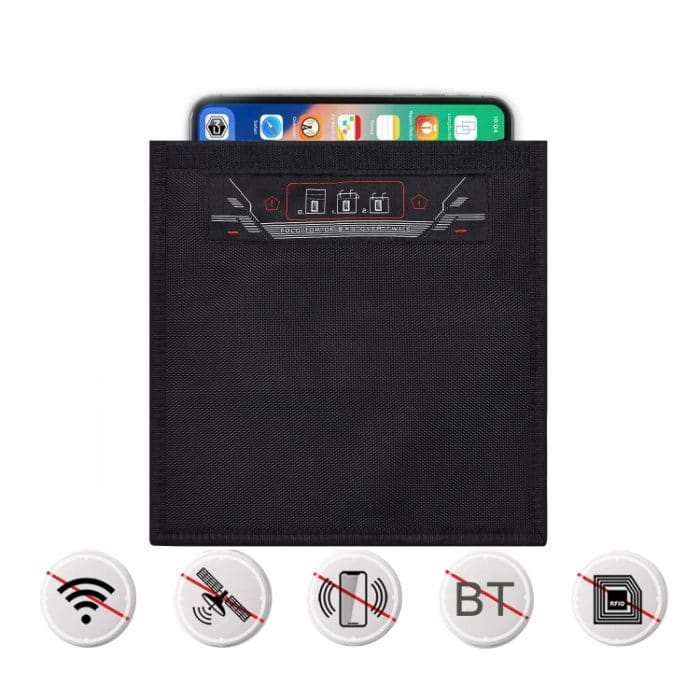 RFID-Schutztasche mit gerolltem Rand für Mobiltelefone und Tablets, Signalabschirmungstasche für Autoschlüssel, 1, 2, Rolled Edge  9.5 x 9.75 inch – Bild 2