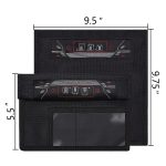 RFID-Schutztasche mit gerolltem Rand für Mobiltelefone und Tablets, Signalabschirmungstasche für Autoschlüssel, 1, 2, Rolled Edge  9.5 x 9.75 inch – Bild 3