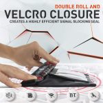 RFID-Schutztasche mit gerolltem Rand für Mobiltelefone und Tablets, Signalabschirmungstasche für Autoschlüssel, 1, 2, Rolled Edge  9.5 x 9.75 inch – Bild 4