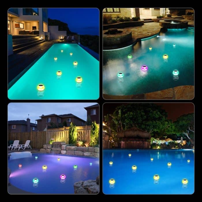 Solar Wasser schwimmende Lichter Terrasse Pool schwimmende Landschaft dekorative Lichter, Three Light Mode – Bild 6