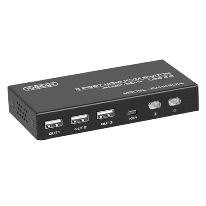 TBD06030641.jpg FJGEAR FJ-HK201A 60Hz HD Audio und Video HDMI zu KVM Umschalter – Bild 1