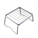 Tragbarer Mini-Klappgrill für den Außenbereich, Ofenkopfhalterung aus Edelstahl 304, Größe:, 17x15.5x9.5cm, 23x19.5x11cm, 27.5x23.5x13cm