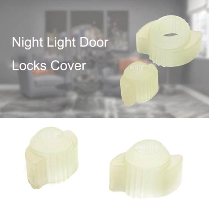 3PCS Nachtlicht Türschlösser Abdeckung Verdickte Weiche Anti-Kollision Pad Haus Türschloss Schutzhülle, 3PCS Transparent – Bild 2
