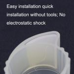 3PCS Nachtlicht Türschlösser Abdeckung Verdickte Weiche Anti-Kollision Pad Haus Türschloss Schutzhülle, 3PCS Transparent – Bild 3