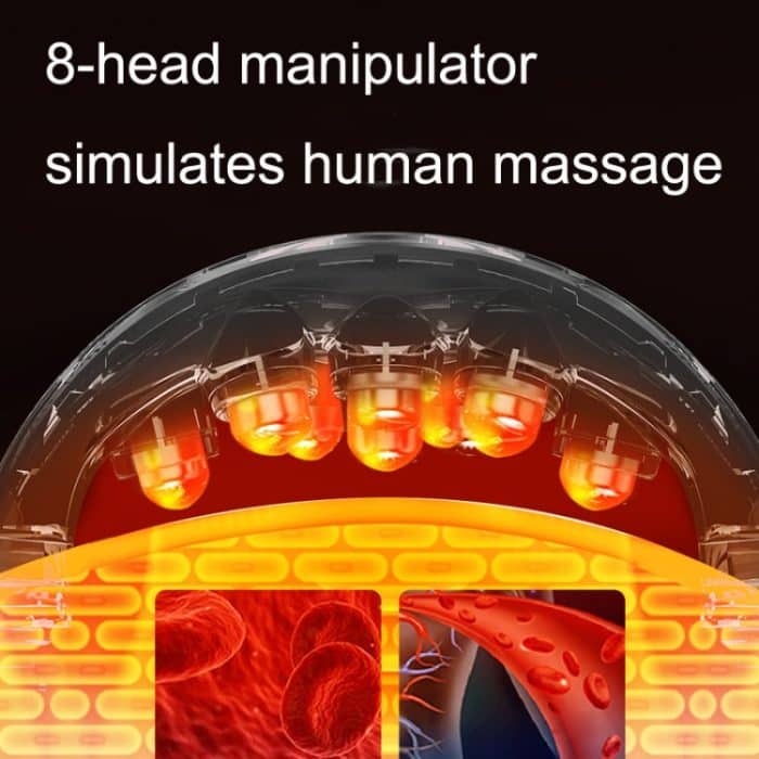 CW1 Elektrisches, intelligentes Puls-Peck-Schutz-Peck-Massagegerät für den Haushalt, with 8 Massage Heads – Bild 4