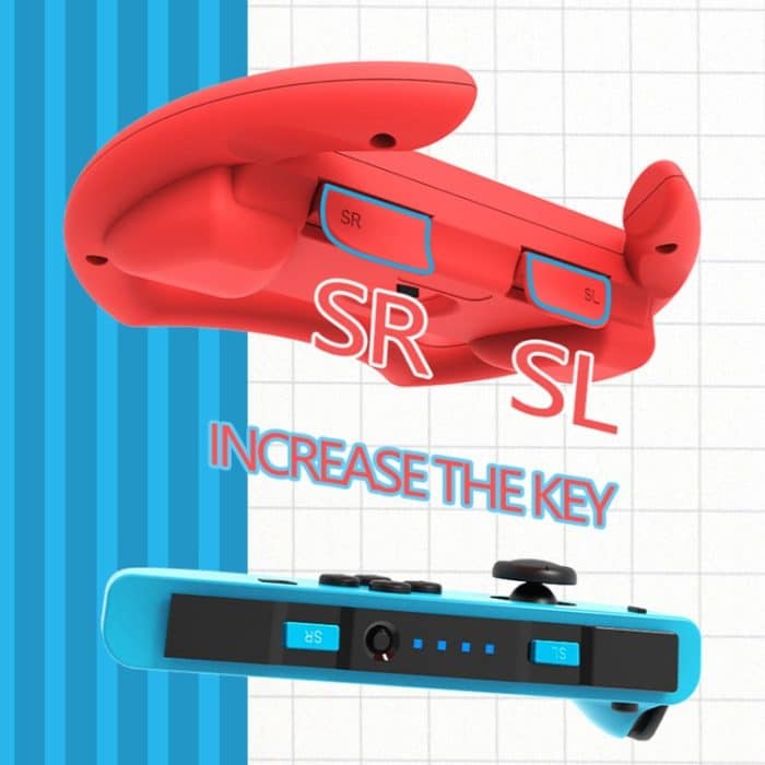 Für Nintendo Switch IPLAY HBS-412 Gamepad Lenkrad Gamepad Zubehör, Red Blue – Bild 4