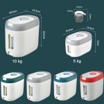 In der Küche versiegelter, feuchtigkeits- und staubdichter Aufbewahrungs-Reiskübel, Red 10kg, Red 5kg, Gray 10kg, Gray 5kg, Blue 10kg, Blue 5kg, Green 10kg, Green 5kg – Bild 2