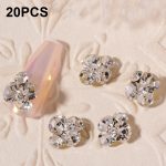 20 Stück Nagelschmuck, gestapelte Diamant-Nagelaufkleber, Zubehör, H522, H523, H524, H525