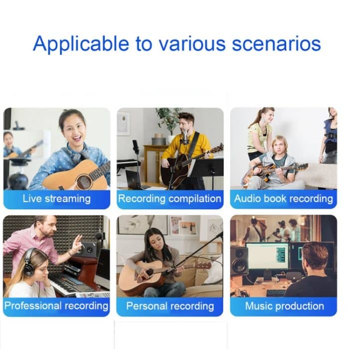 SK-1 USB-Computer Treiberloser Aufnahme-Soundkarten-Instrumenten-Arrangeur-Mixer – Bild 6