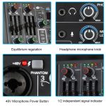 USB-symmetrische 4-Wege-Bluetooth-Soundkarte für die Aufnahme von Heimcomputern – Bild 7