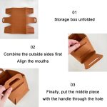 2 Stück faltbare Aufbewahrungskörbe aus Filz von Home Clutter, Large, Medium, Small – Bild 6