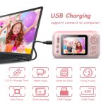 2,4-Zoll-HD-Wende-Foto-Spiegelreflexkamera für Kinder, Pink, Yellow Blue, Pink With Bracket, Yellow Blue With Bracket, Pink + 8G Memory Card + Card Reader, Pink + 16G Memory Card + Card Reader, Pink + 32G Memory Card + Card Reader... – Bild 3