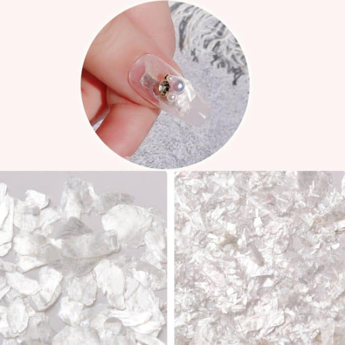 10 Boxen Samt Muscheln Glimmer Stück Nagelaufkleber Nagel Pailletten Schmuck, 01 Fragments, 02 Big Pieces – Bild 3