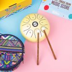 Shuffle SD-5 5,5 Zoll Steel Tongue Carefree Empty Drum Percussion Instrument, Shuffle Yellow, Shuffle Pink, Shuffle Purple, Shuffle Green – Bild 5