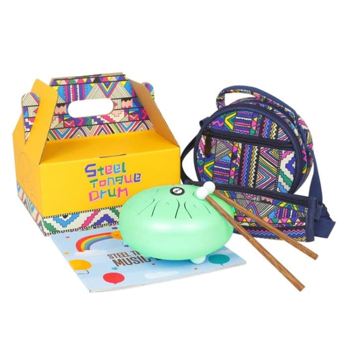 Shuffle SD-5 5,5 Zoll Steel Tongue Carefree Empty Drum Percussion Instrument, Shuffle Yellow, Shuffle Pink, Shuffle Purple, Shuffle Green – Bild 4