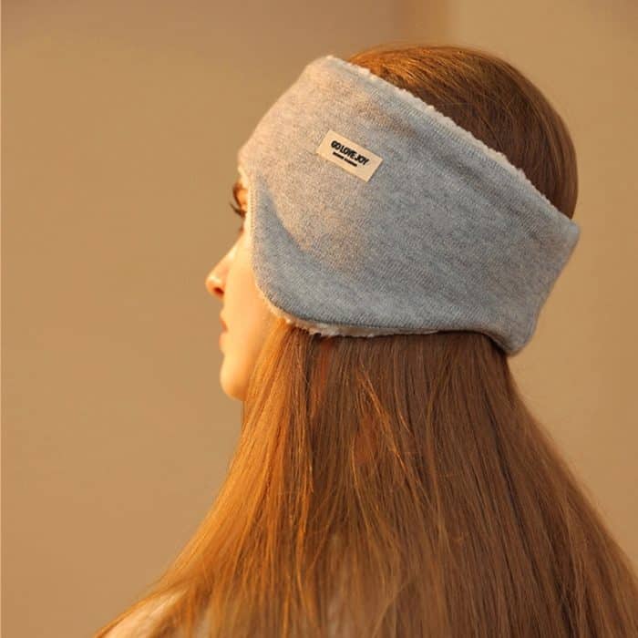 Golovejoy Winter warme schalldichte Ohrenschützer + Ohrstöpsel Set Schlafaugenmaske, 2 In 1 (Beige), 2 In 1 (Khaki), 2 In 1 (Gray), 2 In 1 (Pink), 2 In 1 (Black) – Bild 6